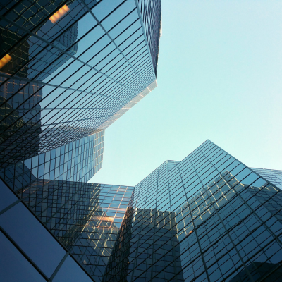 Gebouw; Kantoor; blauw