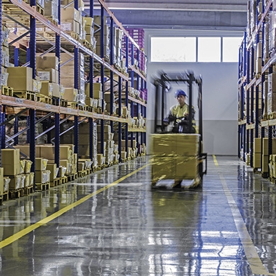 Magazijn Heftruckchauffeur aan het Werk