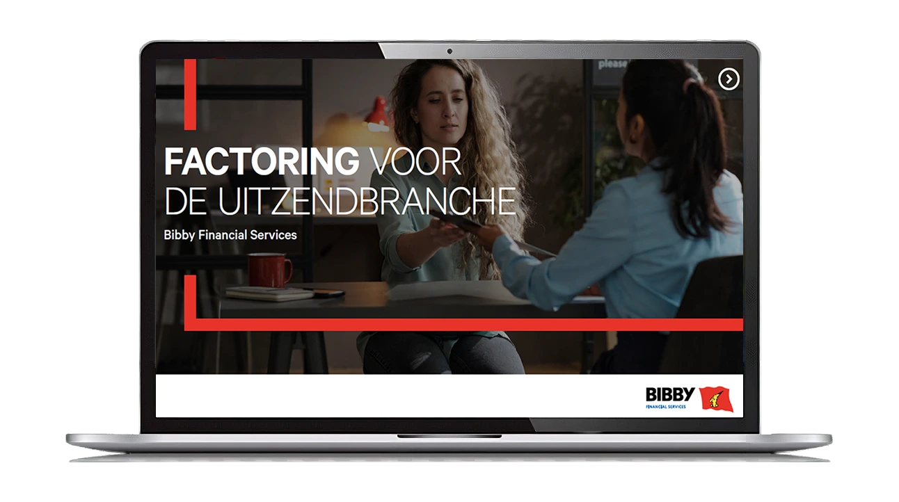 Laptop met handleiding voor uitzendbureaus